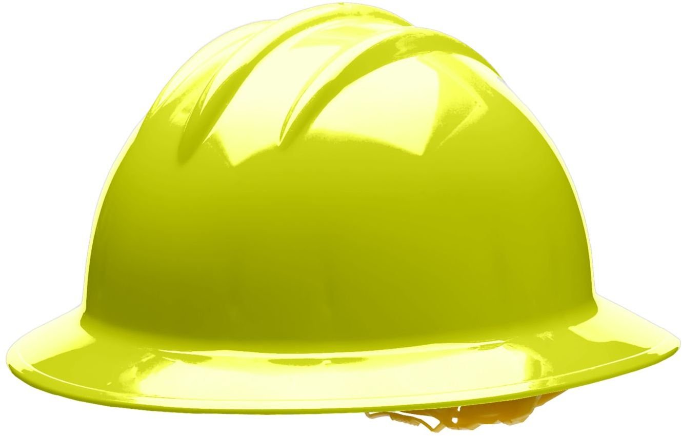 Bullard 34HYP Classic Extra Large Full Brim Style Hard Hat, 6 Point Pin