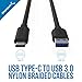 SABRENT [3-Pack 22AWG Premium 3ft USB-C to USB A 3.0 Sync and Charge Cables [Black] (CB-C3X3)