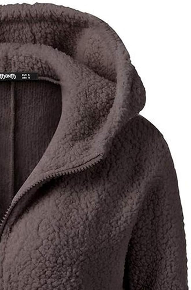BODOAO Women's Winter Warm Faux Shearling Coat Casual Jacket Parka Outwear Overcoat at  Women's Coats Shop