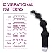 Lyps Massager Vibrating Anal Beads - Waterproof with 10 Vibration Frequency, Anal Plug Vibrator with Anal Beads, Body Safe Silicone and No Odor, for Men self Pleasure