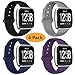Coperr 4 Packs Bands Compatible with Fitbit Versa/Fitbit Versa 2 / Fitbit Versa Lite for Women and Men, Soft Silicone Sport Strap Replacement Wristband with Ventilation Holes for Fitbit Versa