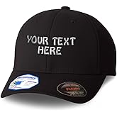 Flexfit Hats for Men & Women Custom Hat Personalized Text Dad Hats Baseball Cap