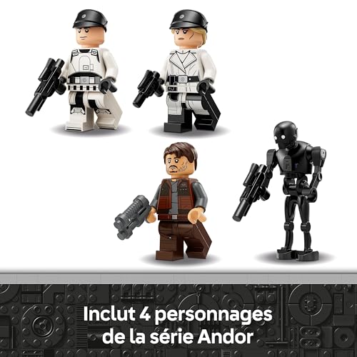 Star Wars : Andor Le Chasseur Stellaire U-Wing De l’Alliance Rebelle Jeu avec Ailes Articulées - 3 Minifigurines & Figurine Droïde K-2SO - Cadeau pour Garçon 8 Ans & Fans De Andor Saison 2 75399