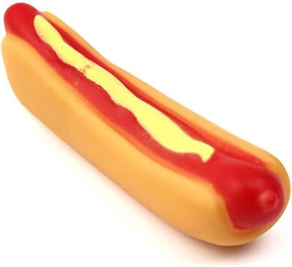 hot dog squeaky toy