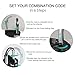 ORIA Combination Lock, 2 Pack Combination Padlock, 4-Digit Locker Lock, Waterproof Anti-Rust Padlock for Gate, Cabinet, School Gym Locker, Fence, Black
