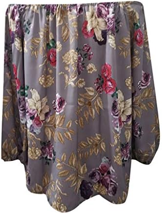 Daylin Women Lady Large Size Fashion Slash Neck Floral Print Long Sleeve Top Shirt Blouse S~5XL