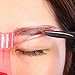 Ofanyia 3 Pcs Eyebrow Template Stencil Grooming DIY Shape Makeup Tool Random Color