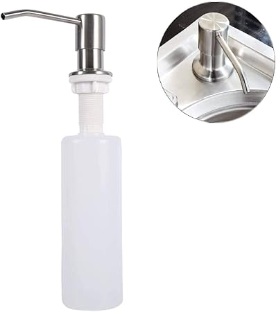 Topincn 300ml Soap Dispenser Stainless Steel Sink Dispenser Lotion
