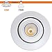 TORCHSTAR 10W 4-Inch High CRI Dimmable Gimbal Retrofit LED Recessed Light, 75W Eqv., Energy Star, Title24, UL-Classified 3000K Soft White, Remodel Adjustable Ceiling Light Downlight, Pack of 4