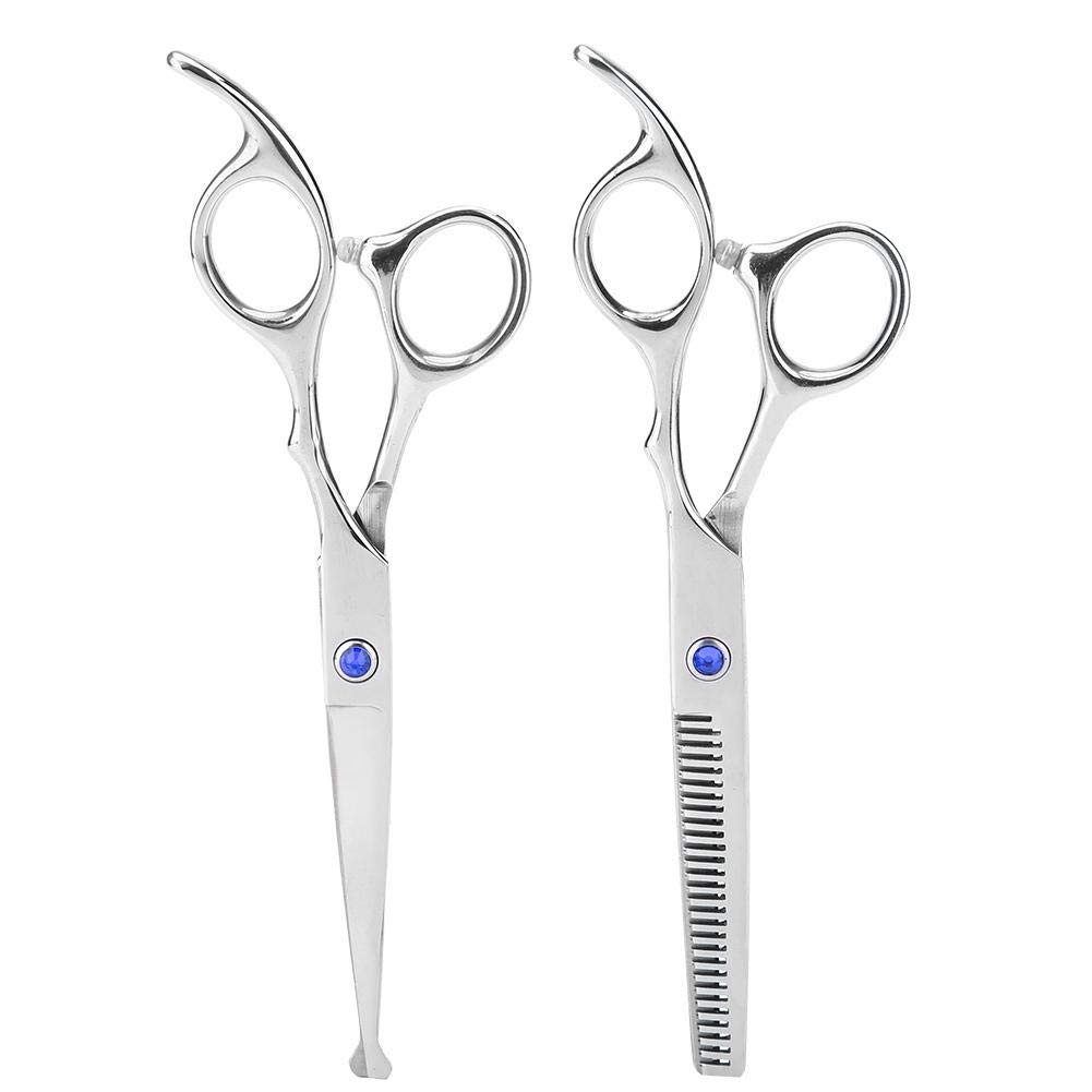 Hairdressing Shear, Professional Hair Cutting Thining Scissors Set Family Barber Hairdressing Shear(Blue Screw).-for Hair Scissors for Baby