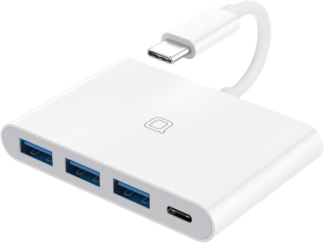nonda 4-in-1 USB C Hub, 3 USB 3.0 Ports and 1 USB-C Charging Port, Thunderbolt 3 to USB 3.0 Hub Compatible with MacBook Pro 2019/Air 2018, Dell XPS, Surface Go, iPad Pro 2019, and More Type C Devices