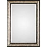 Uttermost Shefford Silver and Bronze 31" x 43" Rectangular Wall Mirror
