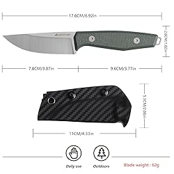 JEABROTHER 14C28N steel fixed blade knife with
