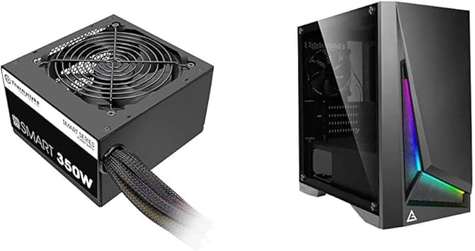 Amazon セット買い Thermaltake Smart 350w Standard Pc電源ユニット Ps622 Ps Spd 0350npcwjp W Antec Argb搭載 強化ガラス仕様のmicro Atx対応コンパクトpcantecケース Dp301m Black Thermaltake パソコン 周辺機器 通販