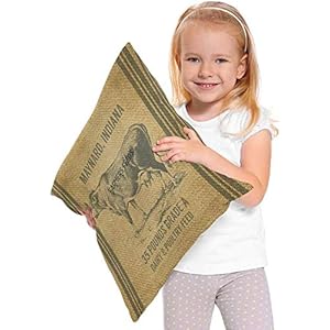 Ogden Set di 2 Federa Vintage con Sacco per mangime per Mucche, Cuscino Decorativo per Cuscino da tiro Decorativo per… Marca: Ogden Ogden Set di 2 Federa Vintage con Sacco per mangime per Mucche, Cuscino Decorativo per Cuscino da tiro Decorativo per…