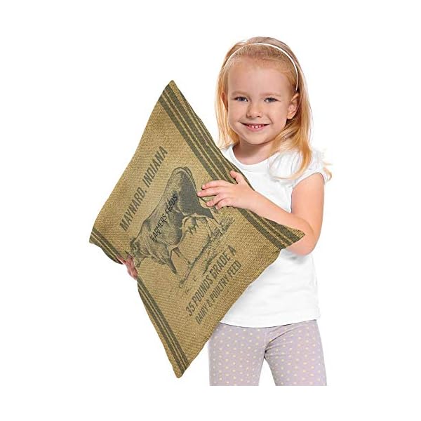 Ogden Set di 2 Federa Vintage con Sacco per mangime per Mucche, Cuscino Decorativo per Cuscino da tiro Decorativo per… Marca: Ogden Ogden Set di 2 Federa Vintage con Sacco per mangime per Mucche, Cuscino Decorativo per Cuscino da tiro Decorativo per…