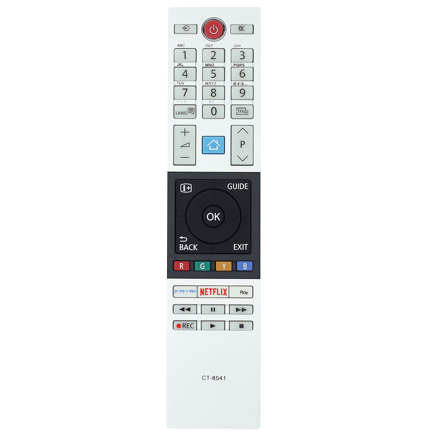 CT-8541 Remote Control Replacement for Toshiba TV 43U2963DB 49U2963DB 50U2963DB 55U2963DB 65U2963DB 24L2863DB 24W2863DB 24W3863DB 28W2863DB 32D3862DB 32W3864DB 43U6863DB 43V6863DB