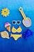 R&M International Summer Cookie Cutters, Bikini Top, Bottom, Sun, Shell, Ice Cream Cone, Sunglasses, 6-Piece Set