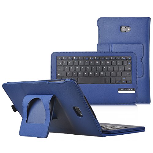 IVSO Asus Zenpad Z10 ZT500KL Keyboard Case - ASUS ZenPad 3S 10 Case With Keyboard Ultra-Thin DETACHABLE Bluetooth Keyboard Stand Case / Cover for ASUS Zenpad Z500M 9.7-Inch Tablet(Blue)