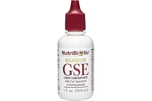 NutriBiotic – Maximum GSE, 1 Oz Liquid | Grapefruit Seed Extract Premium Concentrate with Bioflavonoids | Highly Potent, Vegan, Gluten Free & Non-GMO
