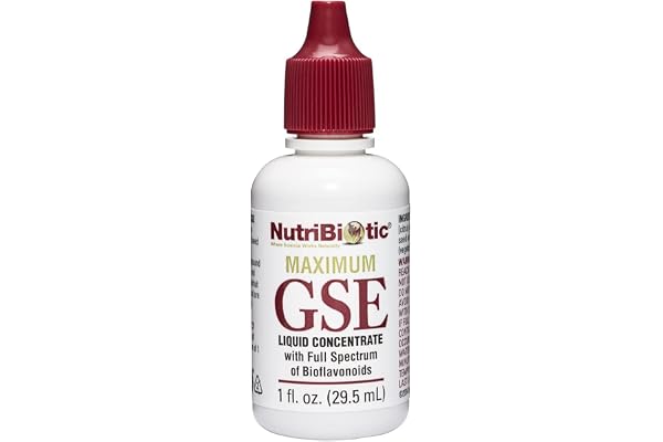 NutriBiotic – Maximum GSE, 1 Oz Liquid | Grapefruit Seed Extract Premium Concentrate with Bioflavonoids | Highly Potent, Vega