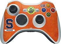 Syracuse University Xbox 360 Wireless Controller Skin - Syracuse Distressed Vinyl Decal Skin For Your Xbox 360 Wireless Controller