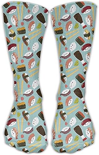 Shrimp Sushi Cherry Blossom Casual Running Long Socks Novelty High Athletic Sock Unisex