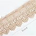 Yontree Floral Venise Lace Applique Bridal Wedding Applique Khaki 3 yards