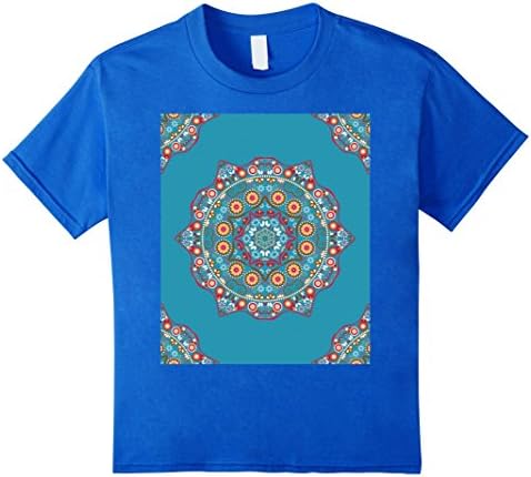 unisex-child Bohemian Sari Tshirt 4 Royal Blue
