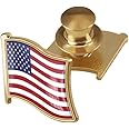 vmcoatdu Country Flag Backs Locking Pin Keepers Locking Clasp Pin Badge International Travel Brooch Metal Alloy Souvenir Pin 0.75x0.7 Inch Small Pin