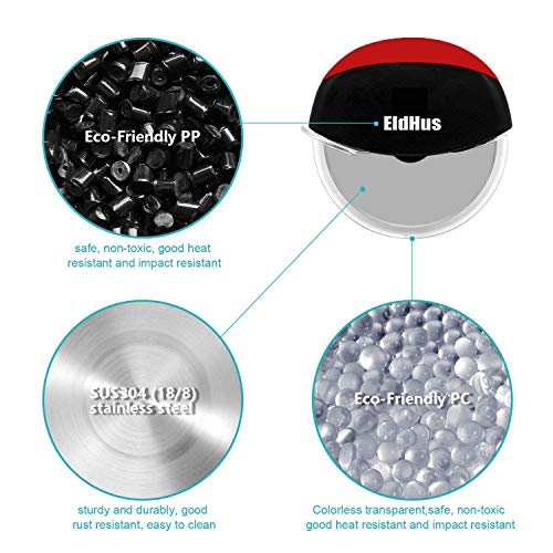 Pizza Cutter Wheel Pizza Slicer Cutter EldHus Stainless Steel Super Sharp and Easy to Clean Slicer, Kitchen Gadget with Protective Blade Guard