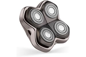 Skull Shaver Forte PRO 4 Head Replacement Blade - Shaver Blade for Wet & Dry Shaving - Rotary Heads Design - Japanese Stainless Steel - Compatible with Pitbull, Palm & Butterfly Kiss Shavers