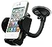 Cell Phone Holder, LotFancy Mobile Phone Car Phone Mount, Universal Long Arm Windshield Car Phone Mount Cradle for GPS iPhone 11Pro 11 XS Max XR 8Plus 8 7 7Plus 6 6Plus 5S 5 5C Samsung Galaxy Series