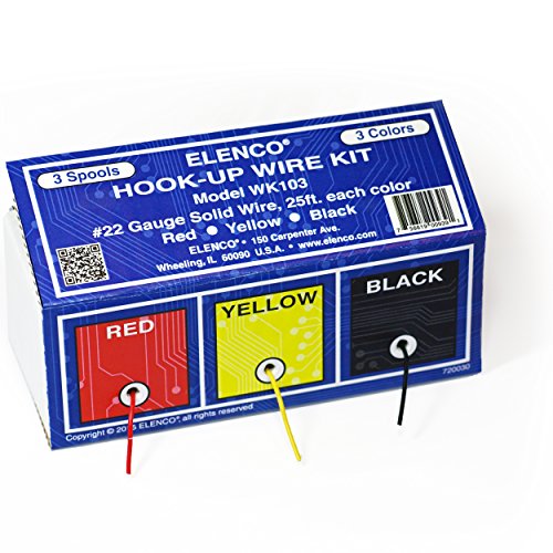 Elenco Electronics Wk-103 Hook-Up 3 Colors Wire Kit