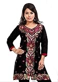 Designer Collection of Cotton Kurti Tunic Tops with colorful Silk Embroidery