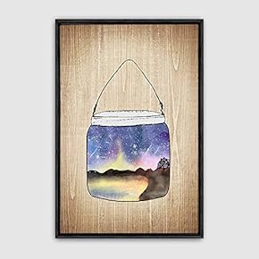 Framed Bottle and Bulb Home Artwork for Living Room Bedroom