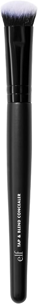 e.l.f. Tap & Blend Concealer Brush, Covers Blemishes & Dark Spots For An Airbrushed Finish With A Precision Tip, Synthetic, V