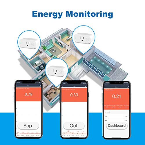 Aoycocr Smart Plug 2 Pack, WiFi Outlet Compatible with Alexa and Google