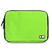 BUBM Universal Electronics Organizer, Travel Gear Bag for Cables, USB Drive Shuttle, External Hard Drive, Plug and More (Medium, Green)