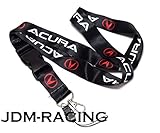 ACURA Lanyard Keychain Quick Release INTEGRA RSX TSX TL ILX DA DC2 MDX - BLACK