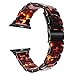TRUMiRR Band for Apple Watch 49mm 45mm 44mm 42mm Men Women, Fashion Resin Watchband Stainless Steel Buckle Strap Wristband for iWatch Apple Watch SE Ultra Series 8 7 6 5 4 3 2 1 49mm 45mm 44mm 42mm