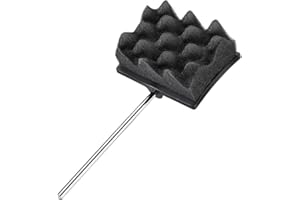 LALOCAPEYO Bass Drum Beater, Bass Drum Pad with Stainless Steel Shaft,Full Size Kick Drum Beater Mute Pad for Kick Drum Pedal