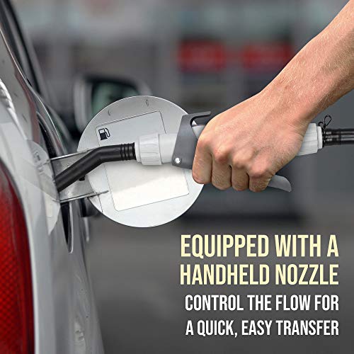 Deway Automatic Fuel Transfer Pump with Nozzle for Quick Flow Control