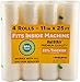 11" x 25' Rolls (Fits Inside Machine) - 4 Pack (100 feet total) OutOfAir Vacuum Sealer Rolls. Works with FoodSaver Vacuum Sealers. 33% Thicker, BPA Free, FDA Approved, Sous Vide, Commercial Grade primary