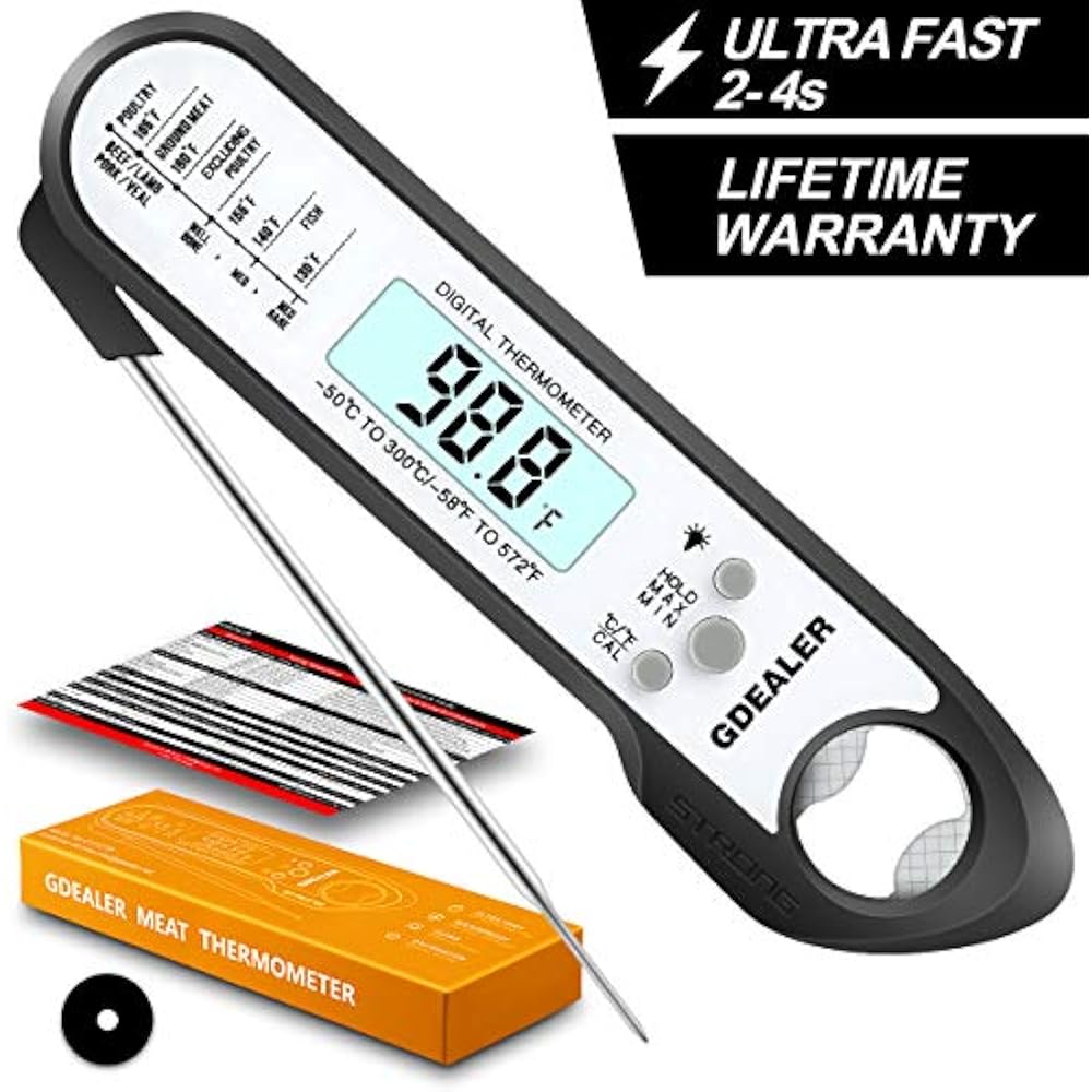Gdealer Waterproof Meat Thermometer Digital Super Fast Instant Read Thermometer eBay