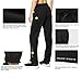 baleaf Women's Fleece Pants Winter Running Gear with Zipper Pockets Athletic Joggers Adjustable Ankle Track Pants Black Size S
