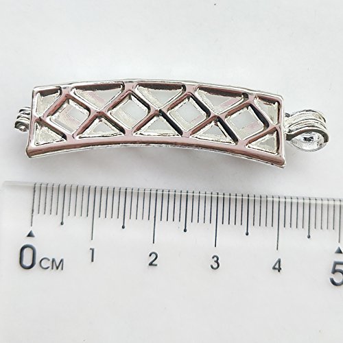 Dandan DIY 5pcs Assorted Styles Perfume Essential Oil Aromatherapy Diffuser Locket Charms Pendant Craft Ball Bead Pearl Alloy Cage - Thumbnail 2