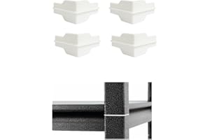 EMALPE Whalen Post Insert Corner Connector for Shelving Costco (4 PCS) (White)