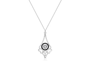 PRO SPECIALTIES GROUP NFL Diamond Floral Necklace | Sports Fan Jewelry Gift | Fashion Jewelry | Birthday & Holiday Gifts for Women and Girls