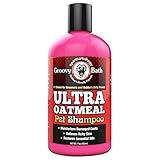 Bubbas Groovy Bath Ultra Oatmeal Dog Shampoo-Conditioner 17oz Bottle Restores Essential Coat Oils Soap Free-Relieves Dry Itchy Skin- Best Ultra Cleaning Odor Remover Wash For Dogs-Cat
